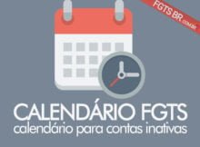 calendário FGTS contas inativas