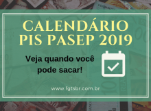 Calendário PIS Pasep 2019