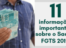 Informações importantes sobre o Saque do FGTS 2019