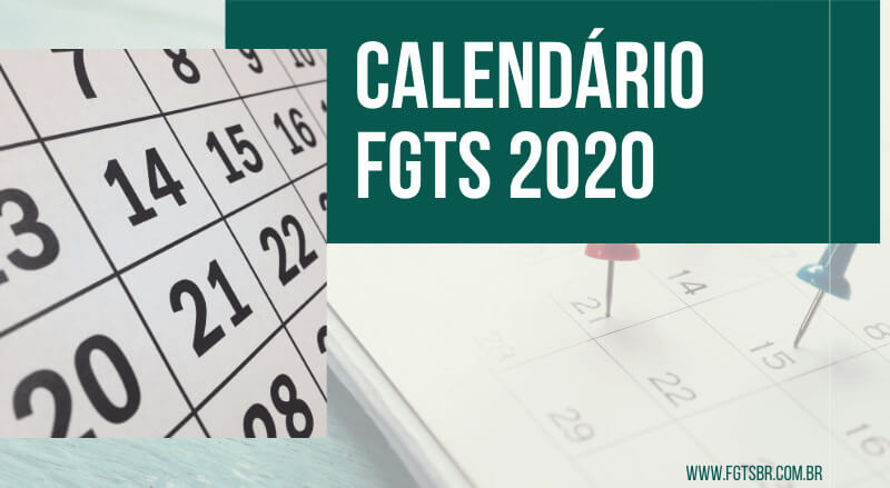 Calendário FGTS 2020 - FGTS
